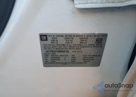 2011 Cadillac Srx Premium Collection из США, поврежденный, VIN 3GYFNCEY9BS508100